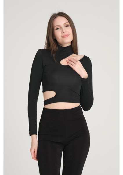 Kadın Bel ve Boyun Detay Asimetrik Bluz modelleri