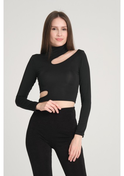 Kadın Bel ve Boyun Detay Asimetrik Bluz indirimleri