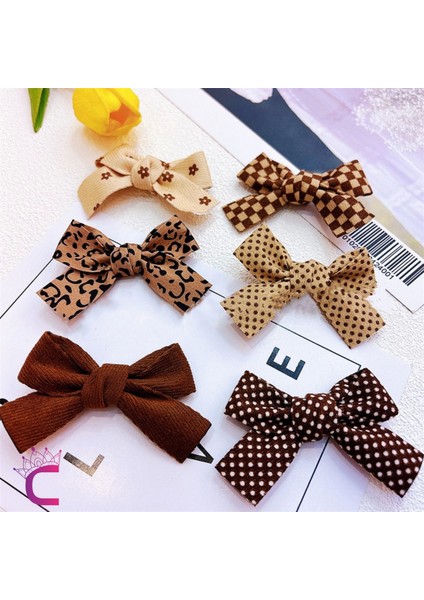2'li Soft Bej Kahve Tonlu Kız Çocuk Fiyonk Toka Seti - Tarz Fiyonklu Kurdele Pens Bebek Saç Tokası indirimleri