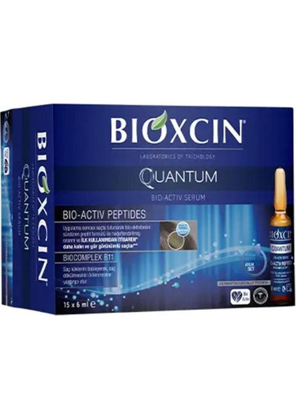 Quantum Daha Kalın ve Gür Görüm Sağlamaya Yardımcı Saç Bakım Serumu 15 x 6ml