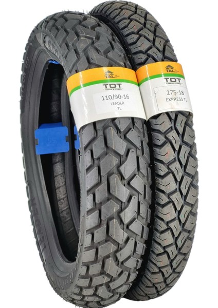 Kanuni Seyhan, Honda Cbf 150, 110/90-16 ve 275-18 Tl Dubleks Lastik Set
