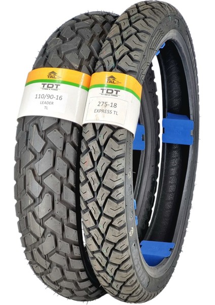 Kanuni Seyhan, Honda Cbf 150, 110/90-16 ve 275-18 Tl Dubleks Lastik Set modelleri