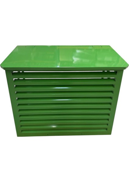 Alüminyum Klima Gizleme Kafesi 97X50X70 cm (H) Ral 6016 Yeşil Slotlu Small Modeli 15000-18000 Btu indirimleri