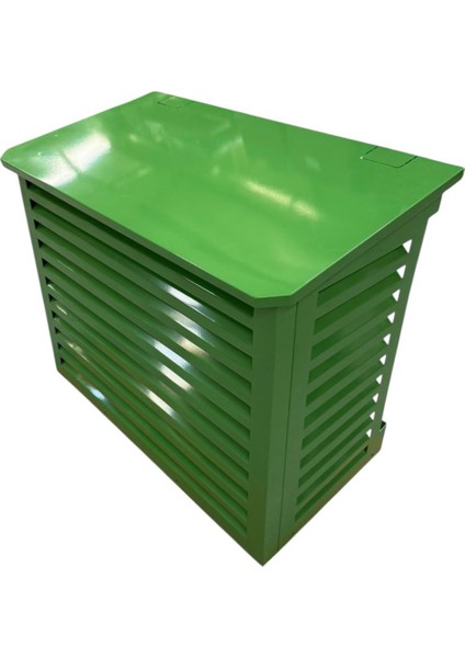 Alüminyum Klima Gizleme Kafesi 105X50X85 cm (H) Ral 6016 Yeşil Slotlu Medium Modeli 24000 Btu