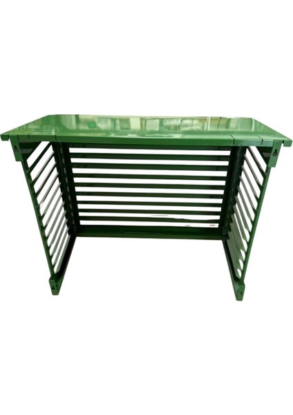 Alüminyum Klima Gizleme Kafesi 105X50X85 cm (H) Ral 6016 Yeşil Slotlu Medium Modeli 24000 Btu indirimleri