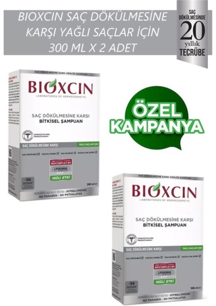 Yağlı Saçlar Için 300 ml x 2 Adet