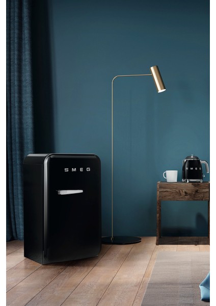 50's Style Retro Siyah Mini Buzdolabı FAB5LBL5 Sol Kapı