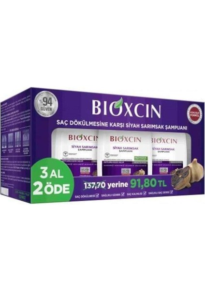 Siyah Sarımsak Şampuan 300MLX3 -VB539