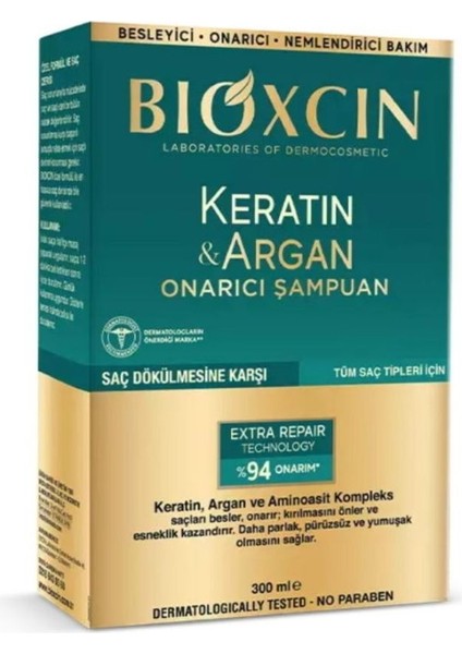Şampuan Keratin&Argan Onarıcı 300 ml