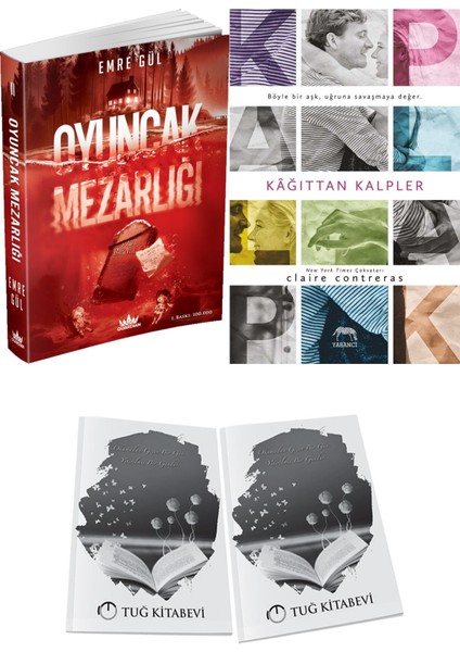 Kağıttan Kalpler ve Guardian Yayınları Oyuncak Mezarlığı Emre Gül 2li Set + Hediyeli