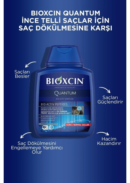 Quantum Kuru & Normal Saç Şampuanı Saç Dökülmesine Etkili 300 ml 3x3 fiyatları