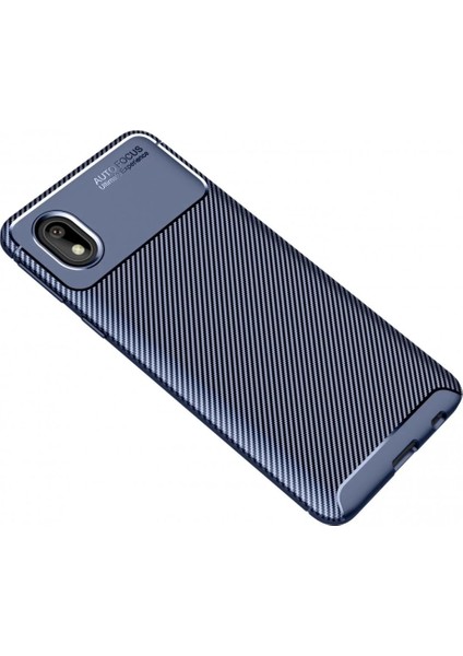 Samsung Galaxy A01 Core Kılıf Auto Focus Karbon Kapak - Lacivert fiyatları