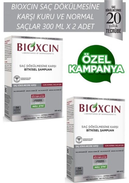 Genesis Kuru ve Normal Saçlar Için 300 ml x 2 Adet