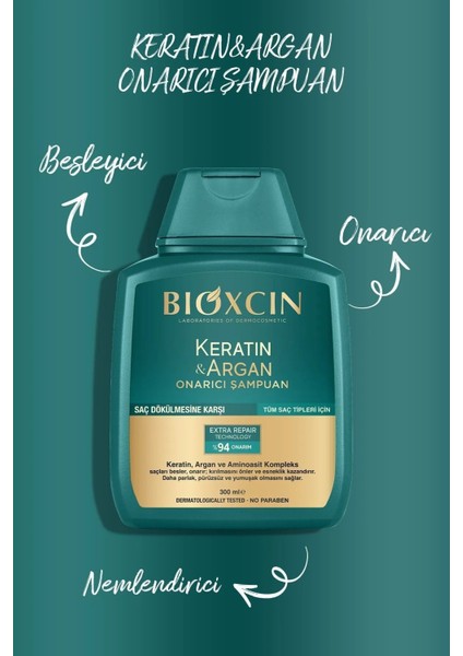 Keratin & Argan Onarıcı Şampuan 300 ml - Keratin Argan Saç Bakım Yağı - Saç Kremi – Onarıcı Sıvıyağ indirimleri