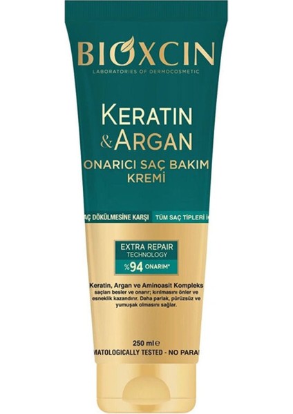 Keratin ve Argan Onarıcı Saç Bakım Kremi 250 ML-MFREYON00931