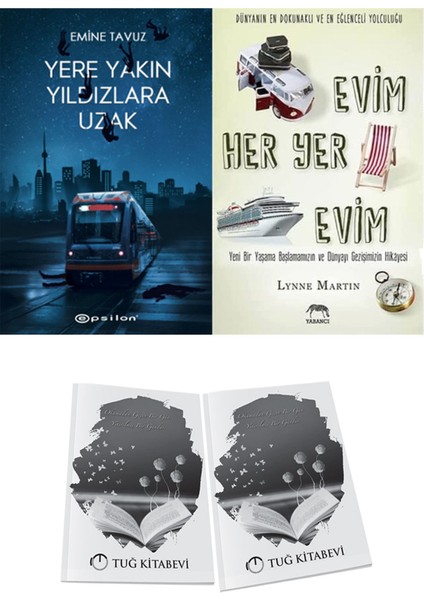 Evim Her Yer Evim ve Epsilon Yayınevi Yere Yakın Yıldızlara Uzak Emine Tavuz 2li Set + Hediyeli