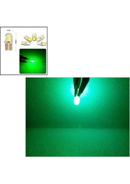 ( 5 x Adet ) 1 Set LED T10 Dipsiz Ampul 12V Sılıcon Canbus Smd LED Silika Green (Dipsiz Ampul Silikon LED Yeşil) modelleri
