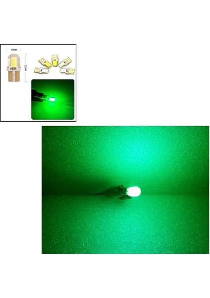 ( 5 x Adet ) 1 Set LED T10 Dipsiz Ampul 12V Sılıcon Canbus Smd LED Silika Green (Dipsiz Ampul Silikon LED Yeşil) fırsatları