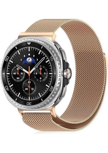 Samsung Galaxy Watch 8 44MM / 40MM Uyumlu Metal Paslanmaz Hasır Kordon