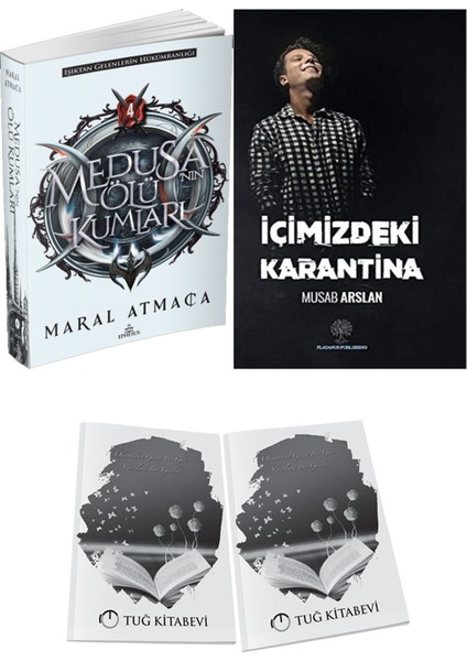Içimizdeki Karantina ve Ephesus Yayınları Medusanın Ölü Kumları 4 Maral Atmaca 2li Set + Hediyeli