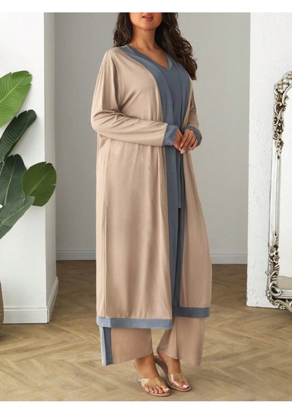 Büyük Beden 3lü Uzun Kol Hırka Atlet Alt Şeritli Viskon Takım indirimleri