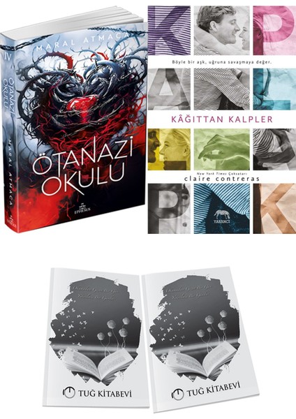 Kağıttan Kalpler ve Ephesus Yayınları Ötanazi Okulu 4 Maral Atmaca 2li Set + Hediyeli