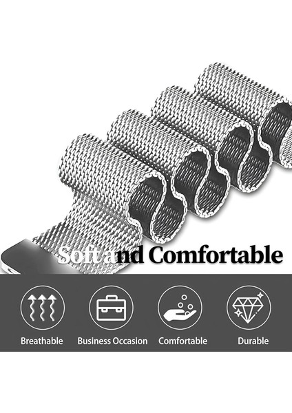 Samsung Galaxy Watch 8 44MM / 40MM Uyumlu Metal Paslanmaz Hasır Kordon fırsatları