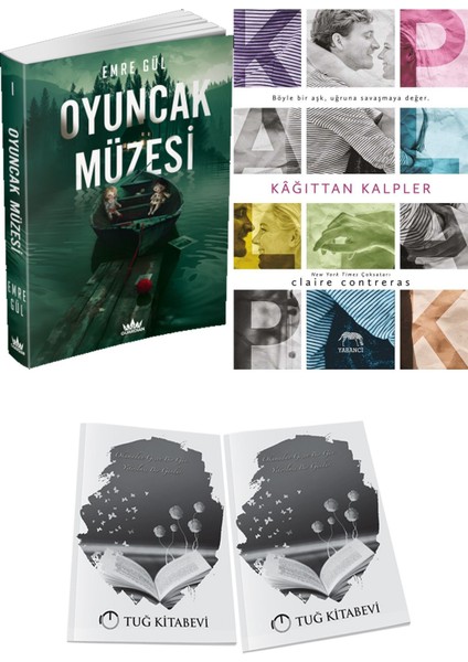 Kağıttan Kalpler ve Guardian Yayınları Oyuncak Müzesi Emre Gül 2li Set + Hediyeli