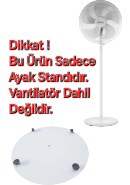 Sinbo SF-6786 Vantilatör Ayak Standı (Beyaz)