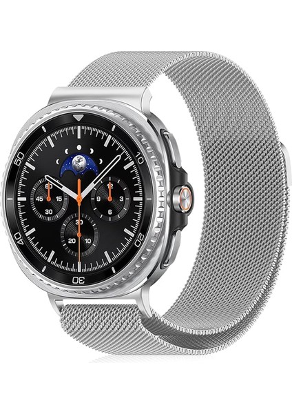 Samsung Galaxy Watch 8 44MM / 40MM Uyumlu Metal Paslanmaz Hasır Kordon