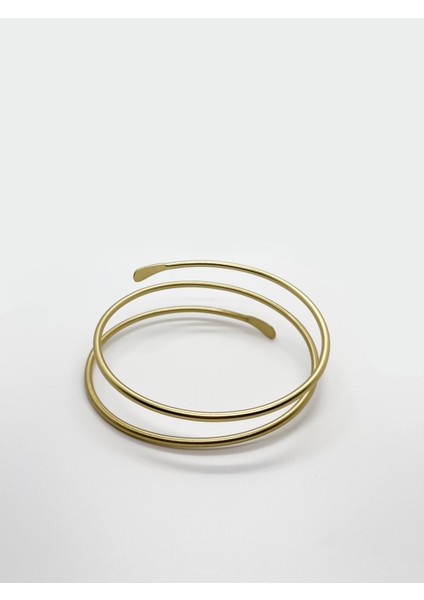 Saf Pirinç El yapımı Çift kat Pazu Bilekliği