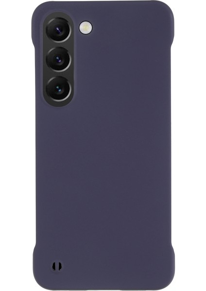 Samsung Galaxy S21+ 5g Çerçevesiz Arka Kapak Sert Pc Sert Pc Cilt Dokunma Şok Geçirmez Cep Telefonu Case-Dark Mor (Yurt Dışından)