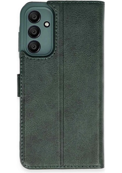 Samsung Galaxy M15 Kılıf Trend S Plus Kapaklı Kılıf - Yeşil