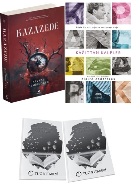 Kağıttan Kalpler ve Pukka Yayınları Kazazede 3 Şevval Demirdöğer 2li Set + Hediyeli