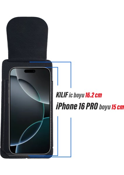 iPhone 16 Pro Kemer Kılıfı - Bel Kemer Kılıf Kapaklı Çanta fiyatları