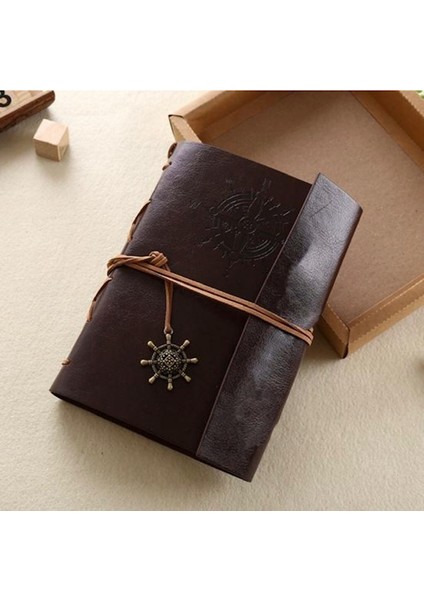 Pusula Desenli Deri Kaplı Defter fiyatları