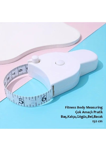 Vücut Ölçüm Cetveli, Bel, Kalça, Göğüs ve Bacak Ölçüm Mezurası