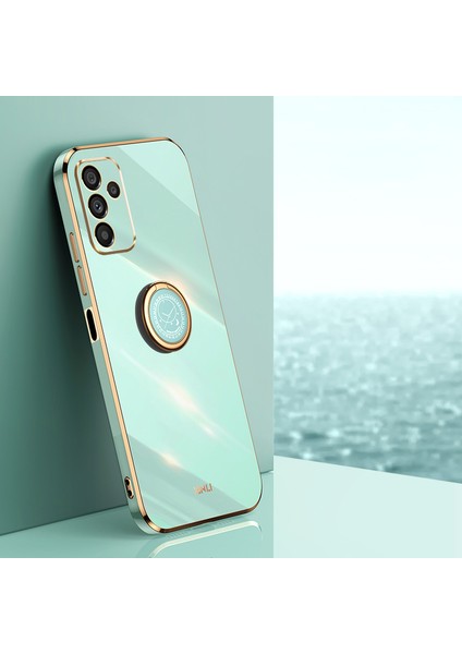 Samsung Galaxy A14 Için Xinli 5g Hassas Lens Kesme Halkası Kickstand Telefon Kılıfı Elektrokaplama Altın Kenar Yumuşak Tpu Kapak-Chyan (Yurt Dışından) fiyatları