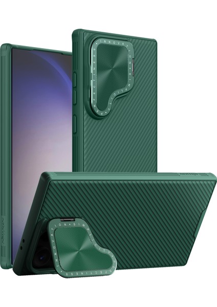 Samsung Galaxy S24 Ultra Kılıf Lens Korumalı Telefon Kılıfı - Yeşil (Yurt Dışından)