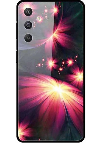 Samsung Galaxy S24 Kılıf Desen Baskı Temperli Cam+Tpu+Pc Telefon Kapağı-Muhteşem Çiçekler (Yurt Dışından)