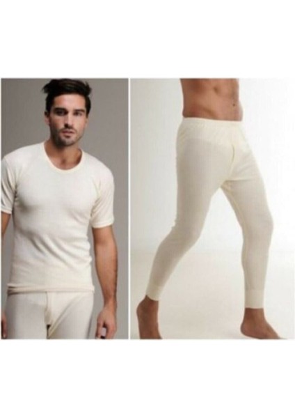 Erkek Kısa Kollu Yün Içlik Takım