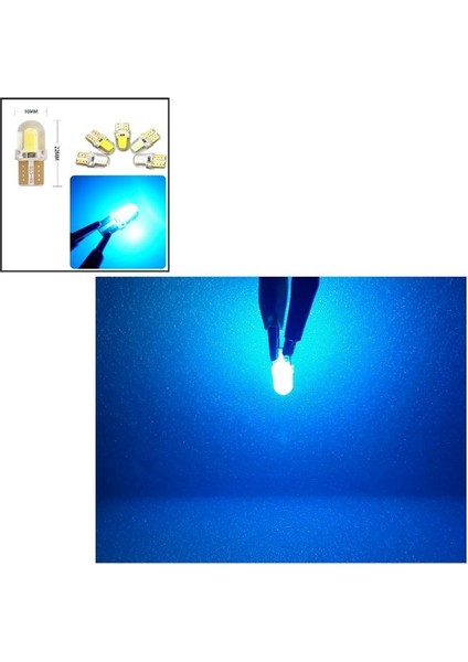 ( 5 x Adet ) 1 Set LED T10 Dipsiz Ampul 12V Sılıcon Canbus Smd LED Silika Ice Blue (Dipsiz Ampul Silikon LED Kristal Mavi) fırsatları