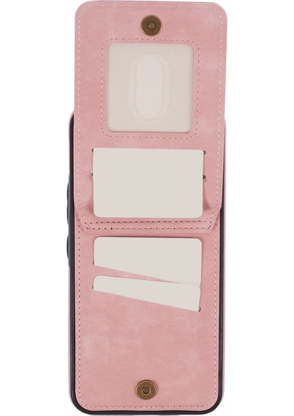 Samsung Galaxy S24 Kılıf Cüzdan Retro Pu+Tpu Kickstand Anti-Damla Telefon Kapağı-Pembe (Yurt Dışından) fırsatları