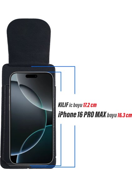 iPhone 16 Pro Max Kemer Kılıfı - 16 Plus Bel Kemer Kılıf Kapaklı Çanta fiyatları