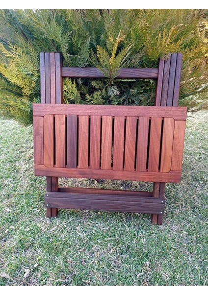 Ahşap Iroko Katlanabilir 60X60 Bahçe ve Balkon Masası fiyatları