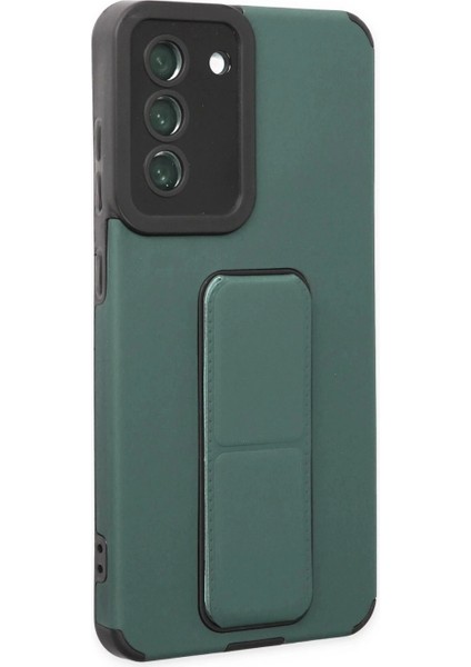 Samsung Galaxy S21 Fe Kılıf Mega Standlı Silikon - Yeşil fiyatları