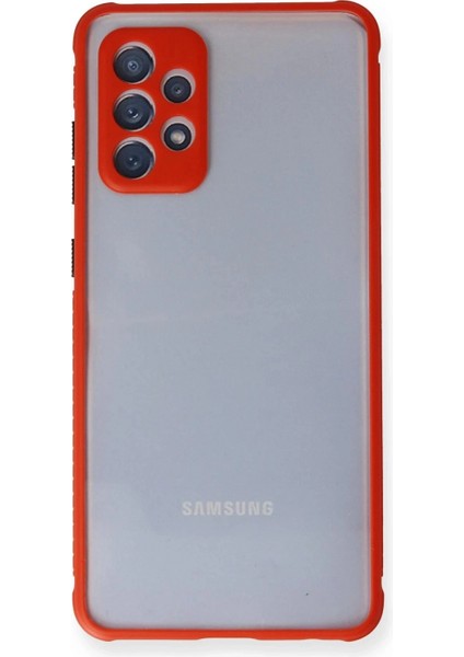 Samsung Galaxy A72 Kılıf Miami Şeffaf Silikon - Kırmızı fiyatları