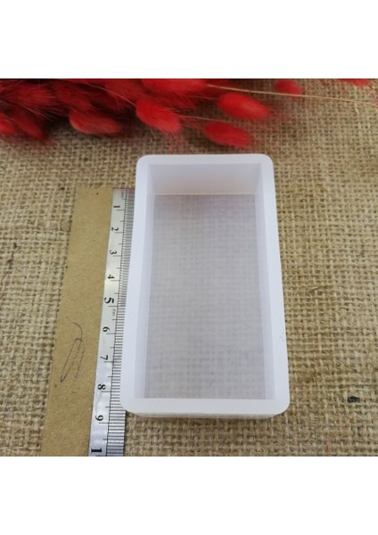 Dikdörtgen Reçine Epoksi,Mum,Sabun ve Beton Kalıbı 8 cm -Kod:58 fiyatları