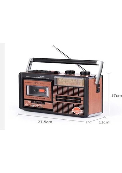 Kahverengi Retro Nostalji Radyo ve Kaset Çalar, Şık ve Zarif Tasarım modelleri