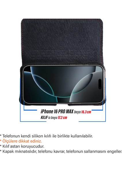 iPhone 16 Pro Max Kemer Kılıfı - 16 Plus Bel Kemer Kılıf Kapaklı Çanta fiyatları